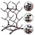 Toyvian Metal Wine Rack for Six Bottles, Vertical Tabletop Display Holder