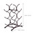 Metal Six Bottle Wine Rack, Removable Vertical Holder for Home Bars