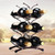 SEWACC Iron Wine Rack, Vertical Display Holder for Home Countertops