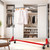 Simple Houseware Industrial Grade Z-Base Garment Rack, 63" W/500Lb, Red