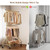 HYSEYY Heavy Duty Clothes Rack, Double Rod Clothing Rack for Hanging Clothes, Rolling Garment Rack, Adjustable Freestanding Wardrobe Closet Coat Rack for Bedroom Laundry Living Room, Gold