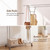Coemfcaer Clothes Rack, 4-Bar Rolling Clothing Racks for Hanging Clothes