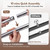 Coemfcaer Clothes Rack, 4-Bar Rolling Clothing Racks for Hanging Clothes