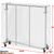 Simple Houseware Industrial Grade Z-Base Garment Rack w/Cover Tube Bracket
