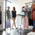 Round Clothing Rack, Floor Standing Garment Display Retail Rack with Topper