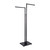 SSWBasics Black 2-Way Adjustable Clothing Rack, Straight Arms, 48 in-72 in