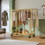 Raybee Clothing Rack 650LBS Heavy Duty Collapsible Double Rods Shelves