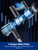 VOKENE Cordless Vacuum Cleaner, 8 in 1 Powerful Suction Lightweight Vacuum Cleaner for Home, LED Display, 3 Suction Modes, 45Mins Detachable Battery Vacuum for Hard Floor Carpet Pet Hair (Blue)