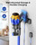 Cordless Vacuum Cleaner, 650W 55KPa Powerful Suction, 70Mins Self-Standing Stick Vacuum with Anti-Tangle Brush, Touch Screen & 1.8L Dust Cup, Vacuum Cleaners for Home, Pet Hair, Carpets & Hard Floors