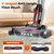 Cordless Vacuum Cleaner for Home, 40KPa Stick Vacuum with Dual Dust Cup