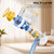 fenhua Cordless Vacuum Cleaner, Powerful Stick Vacuum Cleaner for Home with Rechargeable Battery, 6-in-1 Lightweight Handheld Vacuum, 45 Mins Runtime for Hardfloor & Carpets Pet Hair (Yellow)
