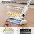 fenhua Cordless Vacuum Cleaner, Powerful Stick Vacuum Cleaner for Home with Rechargeable Battery, 6-in-1 Lightweight Handheld Vacuum, 45 Mins Runtime for Hardfloor & Carpets Pet Hair (Yellow)