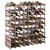 CATRP-Flower Stand Wine Rack for 72 Bottles Brown Solid Wood