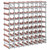 CATRP-Flower Stand Wine Rack for 72 Bottles Brown Solid Wood