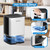 Small Dehumidifier for Home, 35oz Water Tank(300 sq.ft Coverage),Dehumidifiers for Bathroom, Bedroom, Basement, 7 Colorful Lights, Auto Shut Off, White