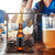 LABRIMP Iron Wine Stand with Wooden Handle, Countertop Storage Rack