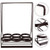 LABRIMP Iron Wine Stand with Wooden Handle, Countertop Storage Rack
