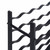 CATRP-Flower Stand Wine Rack for 96 Bottles Black Iron