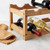 COLLBATH Wine Rack Double Layer Bottle Holder for Countertop Display