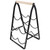 VICASKY Black Iron Wood Wine Rack Bottle Holder for Countertop Storage