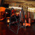 VICASKY Black Iron Wood Wine Rack Bottle Holder for Countertop Storage