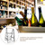 Gatuida Foldable Metal Wine Rack with Wood for Tabletop Bottle Storage