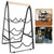 Foldable Wooden Iron Wine Bottle Holder Rack for Cabinet Countertop Storage