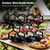 HRUSGO 3-Tier Hexagon Metal Countertop Wine Rack, 8 Bottles Tabletop Wine Bottle Holder Stand for Cabinet Pantry, Indoor Outdoor Home Bar Storage Organizer