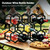 HRUSGO 3-Tier Hexagon Metal Countertop Wine Rack, 11 Bottles Tabletop Wine Bottle Holder Stand for Cabinet Pantry, Indoor Outdoor Home Bar Storage Organizer