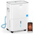 6000 Sq.Ft. Energy Star Dehumidifier for Basement, Max 100Pint/Day Smart WiFi Dehumidifier with Drain Hose, Voice & APP Control, Adjustable Humidistat for Home, Bedroom, Bathroom, Garage, RV(White)