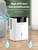 Dehumidifiers for Home,75OZ Water Tank,500 sq ft Quiet Dehumidifier with 2 Modes,Auto Shut Off,12H Timer,7 Color Ambient Light for Bedroom,Bathroom,RV,Basement(2200ML)
