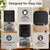 Dehumidifier, 57oz Small Dehumidifiers for Home, Ultra Quiet (25dB) 350 sq ft Mini Dehumidifier, Portable for Bathroom Bedroom Closet Basement RV, with 7-Color LED, Smart Defrost, Auto Shut-Off
