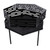 Jauarta Outdoor Wood Burning Fire Pit Hexagonal Heatproof Grill
