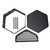 Jauarta Outdoor Wood Burning Fire Pit Hexagonal Heatproof Grill