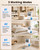 Dehumidifiers for Home, 2000 Sq.Ft New Rotary Dehumidifier with Drain Hose/2.5L Water Tank, Quiet Dehumidifier for Basement Bedroom Bathroom RV, Auto Shut Off, Sleep Mode, 7-Color Ambient Light