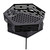 Zopsc Hexagonal Carbon Steel Fire Pit with Grill
