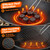 Outdoor Fire Pit, Wood Burning Fire Bowl, BBQ Grill Patio Table