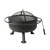 Outdoor Fire Pit Round Metal Wood Burning Firepit