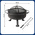 Outdoor Fire Pit Round Metal Wood Burning Firepit