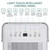 Uhome 30 Pint Dehumidifier - for Basement with Activated Carbon Filter,Ultra Quiet, Humidity Sensor, Auto Shut Off, Continuous Drainage Hose - Ideal Dehumidifiers for Home, 1500 Sq Ft Dehumidifiers