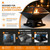 19" Square Outdoor Fire Pit, Wood Burning Firepit with Spark Screen & Poker