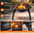 Foldable Fire Pit, 21.7in Outdoor Wood Burning Fire Bowl with Grill