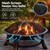 30 Inch Wood Burning Fire Bowl, Vintage Outdoor Fire Pit with Grilling Net