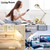 TOBUSA Architect Gold Desk Lamp, Adjustable Touch Control Vintage Desk Lamp