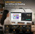 Cloudpulse 24W LED Clamp Desk Lamp, 3 Light Bars Architect Desk Light with Motion Sensor & Remote, Eye Caring Stepless Dimming Table Lamp for Home Office Study, Black