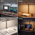 Cloudpulse 24W LED Clamp Desk Lamp, 3 Light Bars Architect Desk Light with Motion Sensor & Remote, Eye Caring Stepless Dimming Table Lamp for Home Office Study, Black