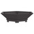 Wood Burning Fire Pit Black 39.37x39.37x11.02 in Cold-Rolled Steel