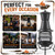 15.7"w x 41.3"h Chiminea Fireplace with 2 BBQ Grill, Wood Burning Fire Pit