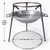 Fire Pit with Grill,Wood Burning Outdoor Fire Pit for Camping Backyard