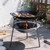 Fire Pit with Grill,Wood Burning Outdoor Fire Pit for Camping Backyard
